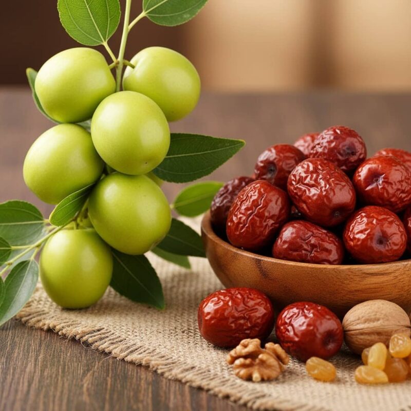 Chinese jujube fresh and dried red dates
